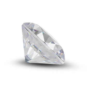 (Pack of 5) Round White Simulated Cubic Zirconia